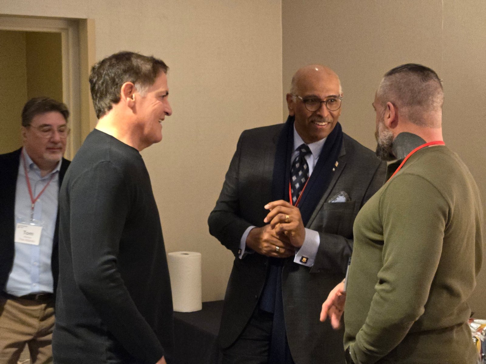 Mark Cuban and Michael Steele in conversation