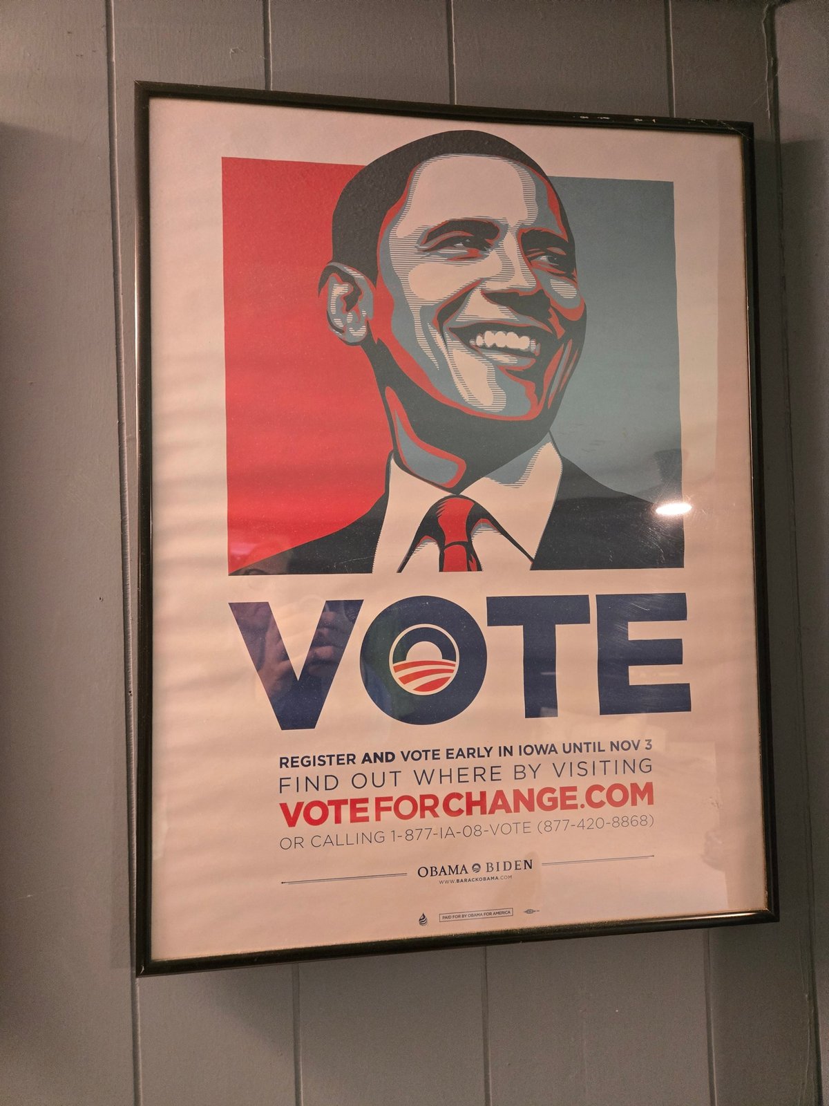 2008 Obama Iowa early vote poster