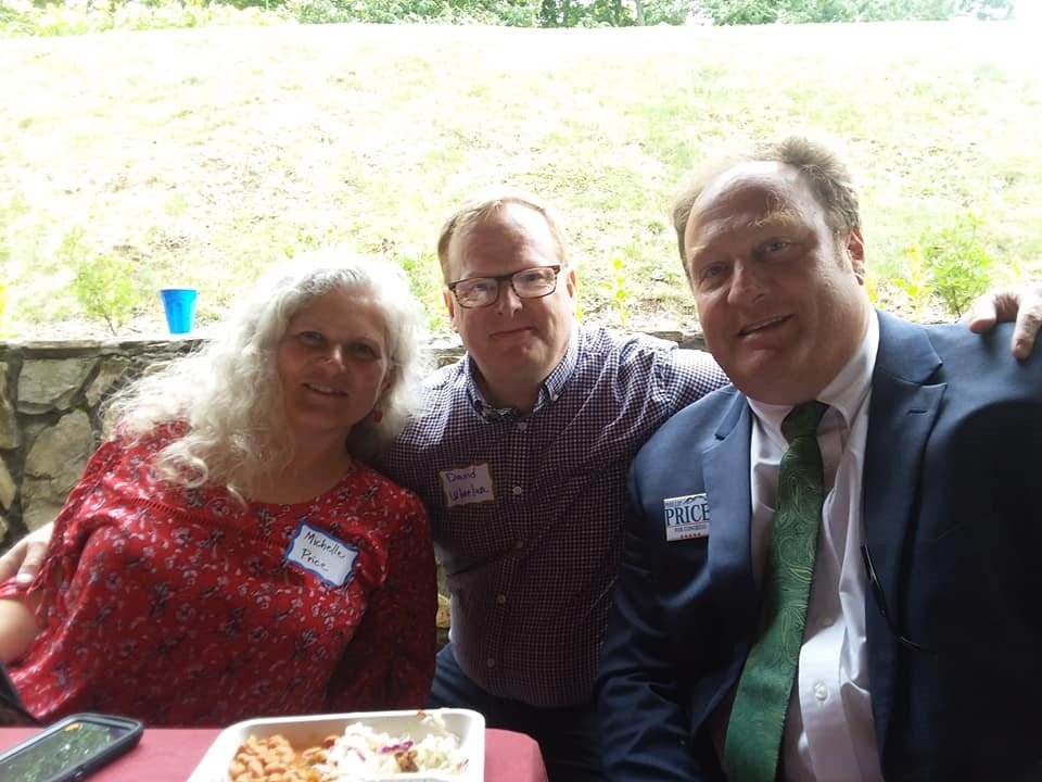 David B. Wheeler with Phillip and Michelle Price