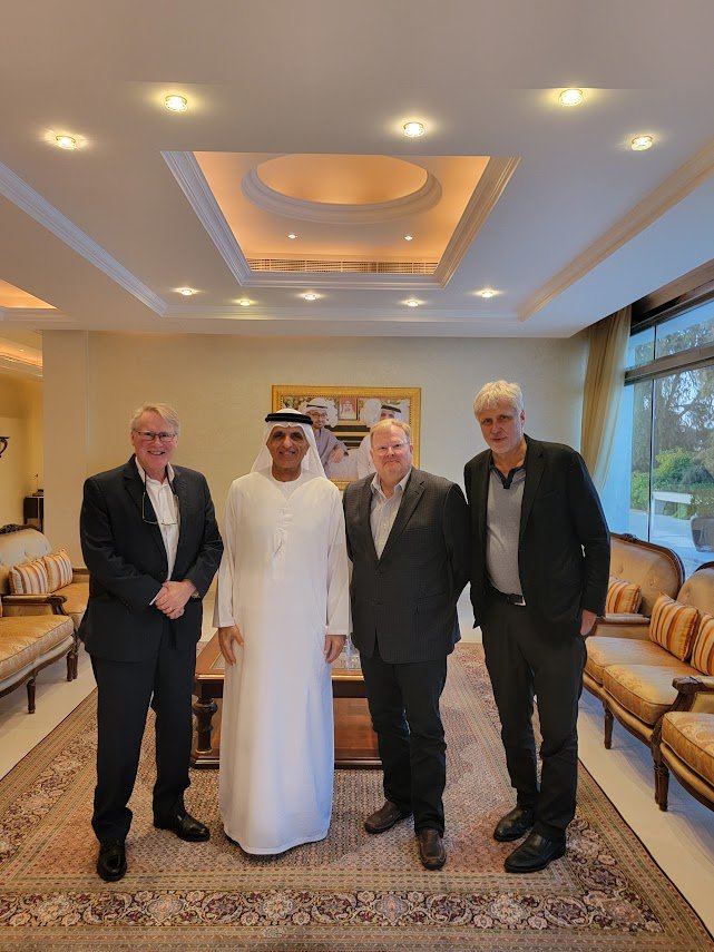 David B. Wheeler with hosts in the United Arab Emirates