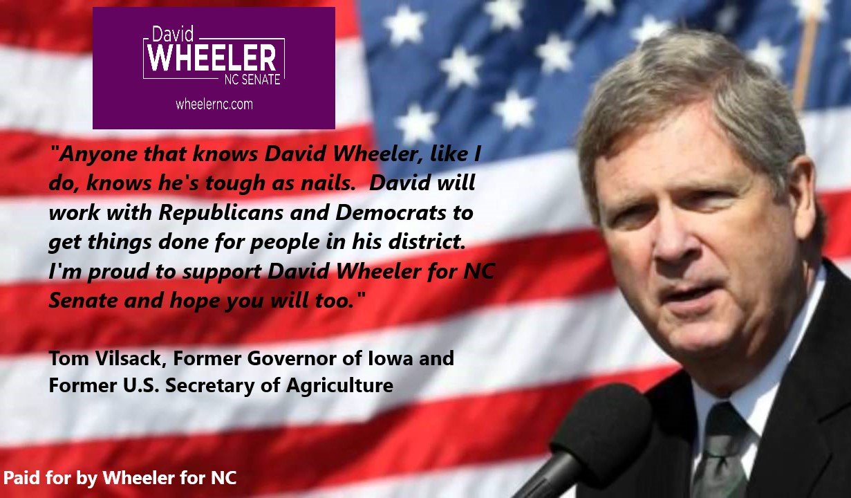 Tom Vilsack endorsement of David Wheeler